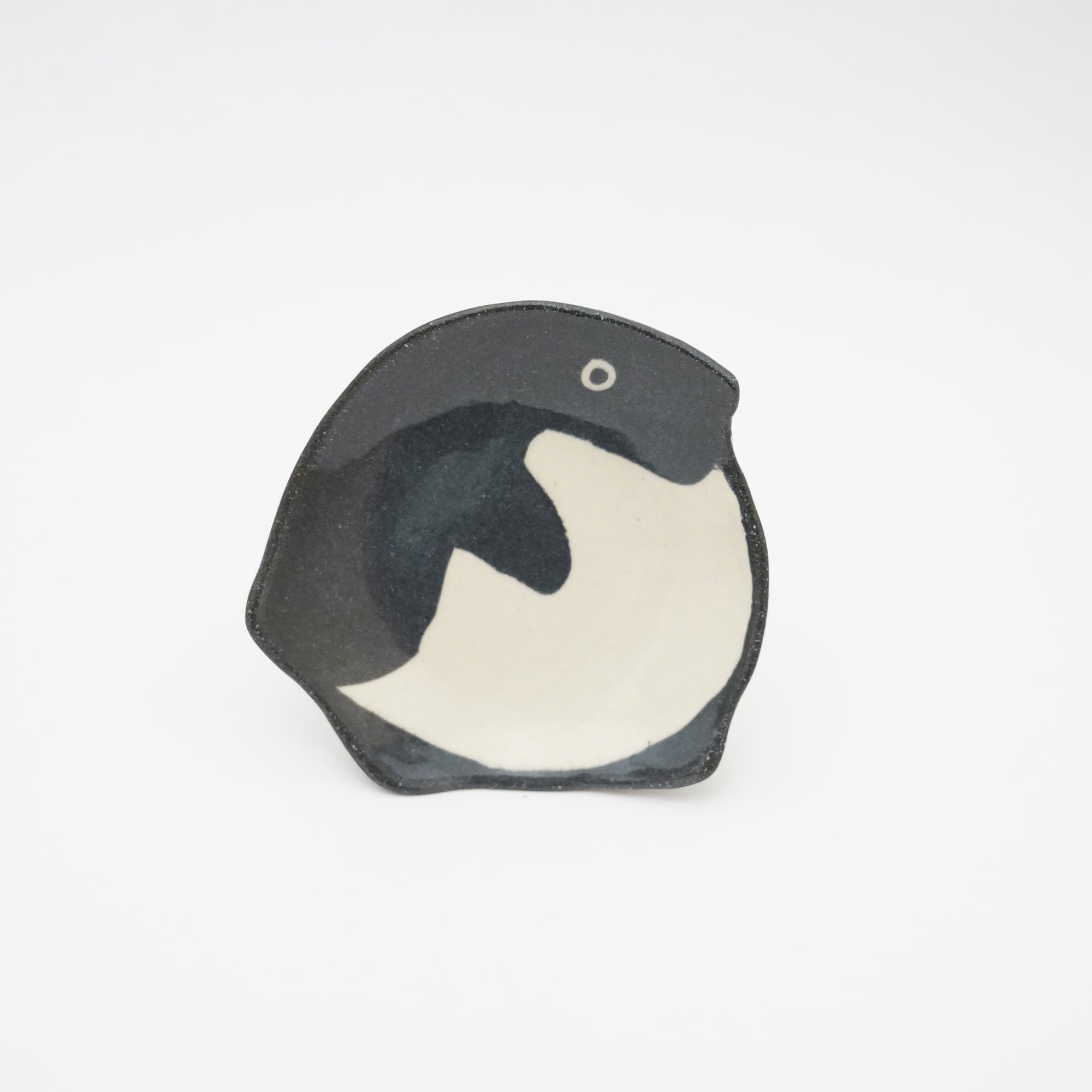 【ぶんのまお】アデリーペンギン小皿 右向き 1