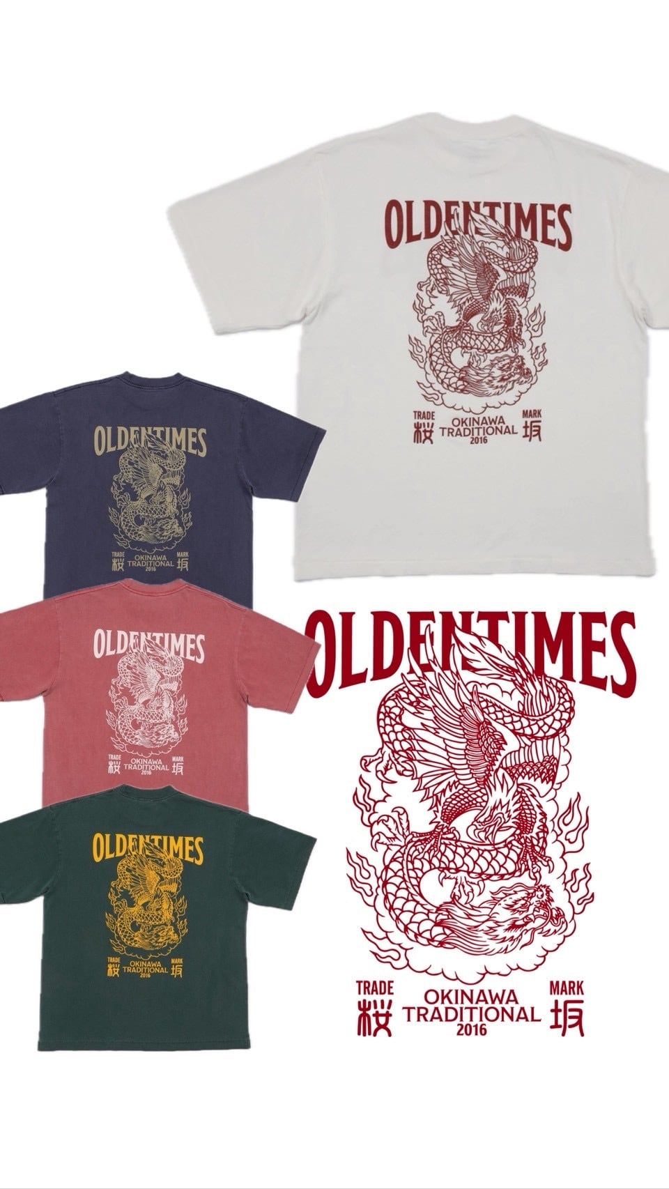 4色展開】SOUVENIR PIGMENT DYE S/S TEE | OLDENTIMES OKINAWA