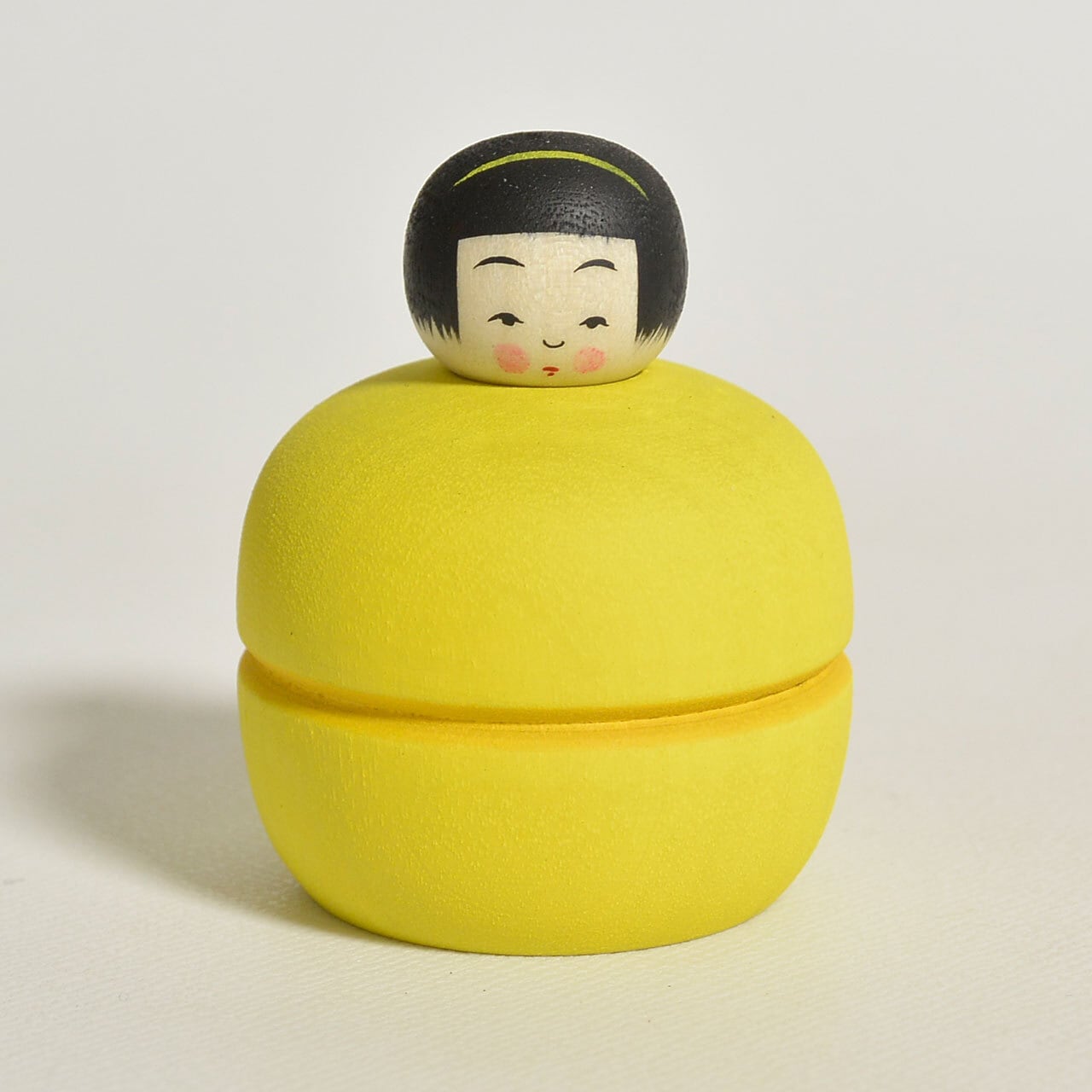 マカロンちゃんこけし 約1.5寸 約4.5cm 鈴木明 工人（作並系）#2314