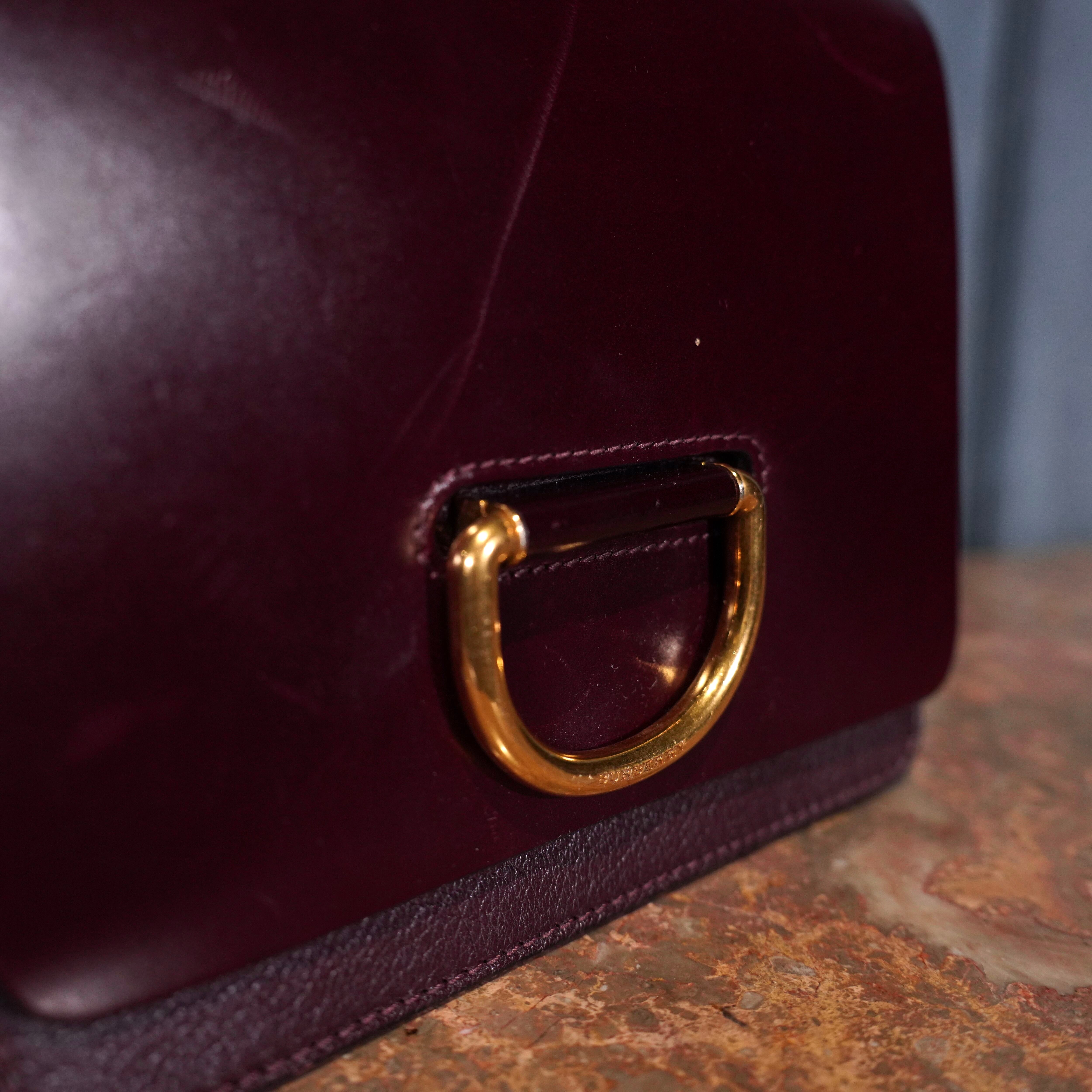 バーバリー メイドインイタリー ショルダーバック BURBERRY BRIDLE LEATHER CHAIN SHOULDER BAG/バーバリーブライドル