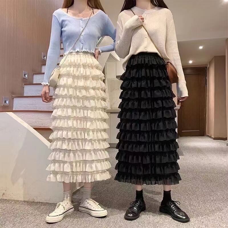 ティアードフリルスカート　AJ11394-A005