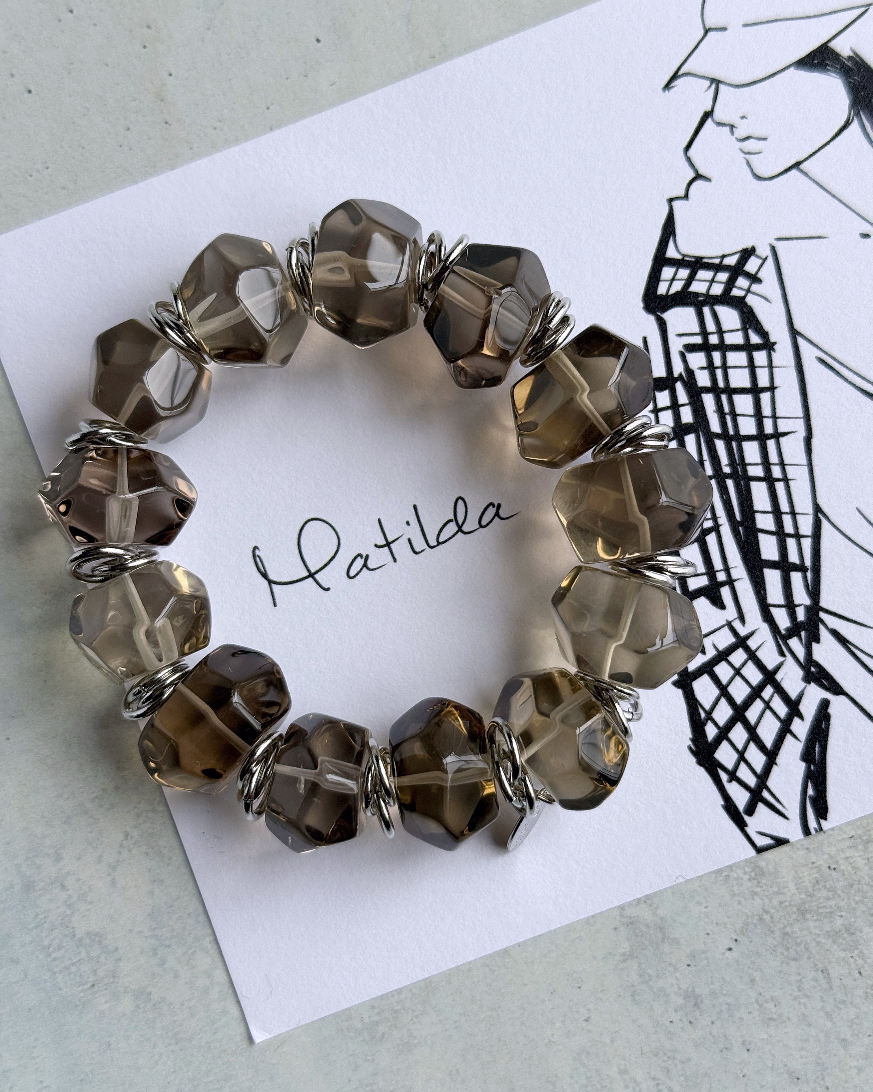 tumble bracelet(スモーキークォーツ)