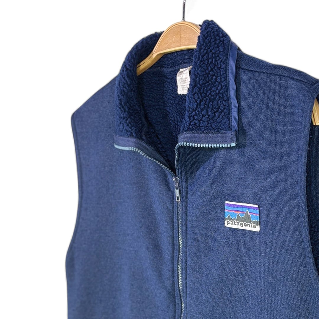 70s パタゴニア 白タグ ヴィンテージベスト 裏パイル フリースベスト