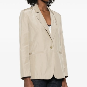 forte_forte COTTON POLYESTER JK SAND