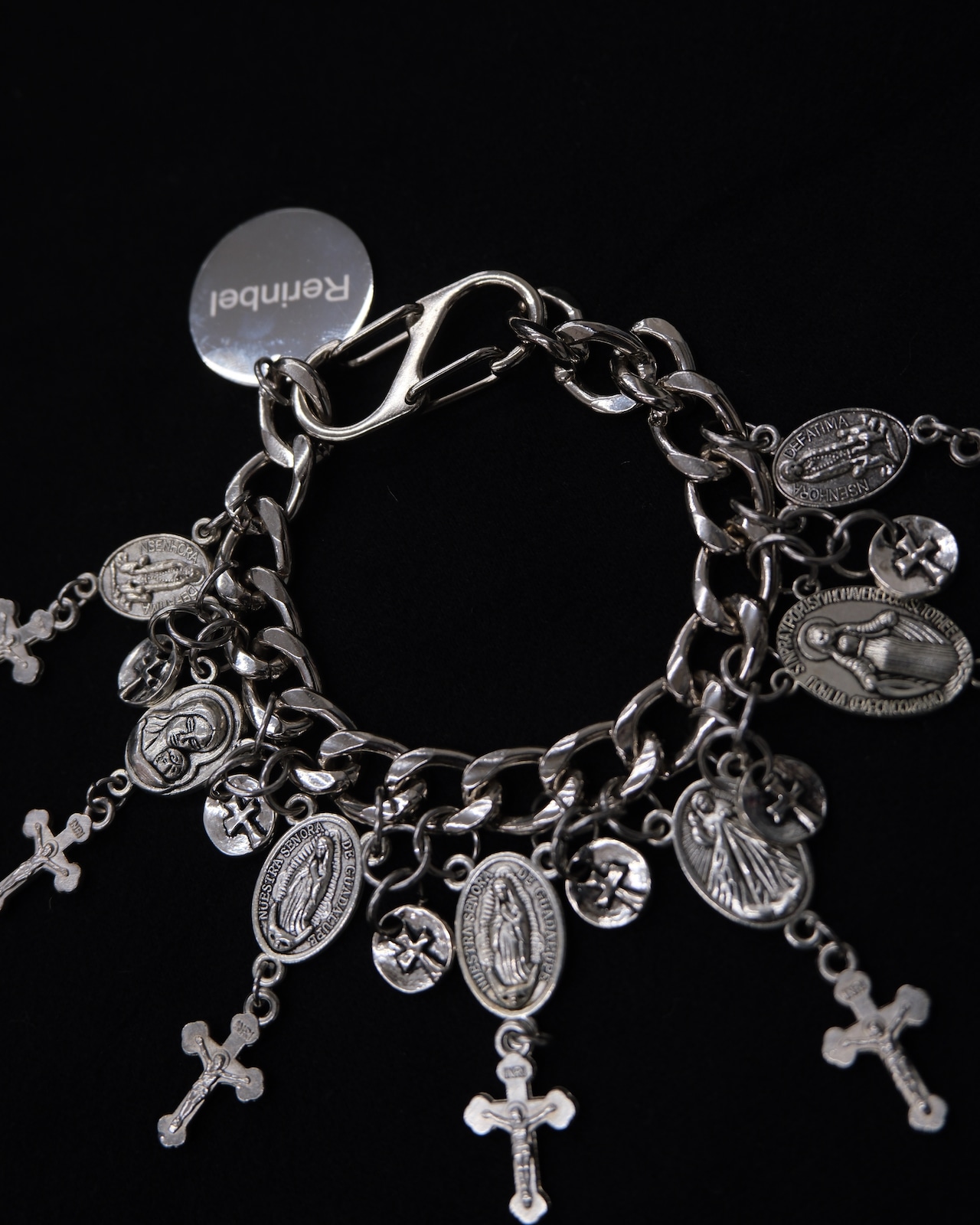 【RE RINBEL】Punk cross bracelet 10019