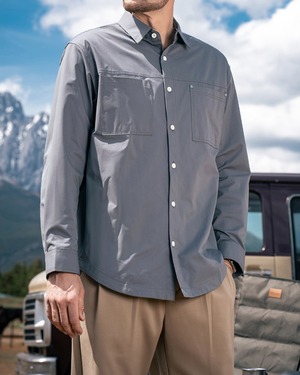 アメカジ ワークボタンシャツ 4色 E0068