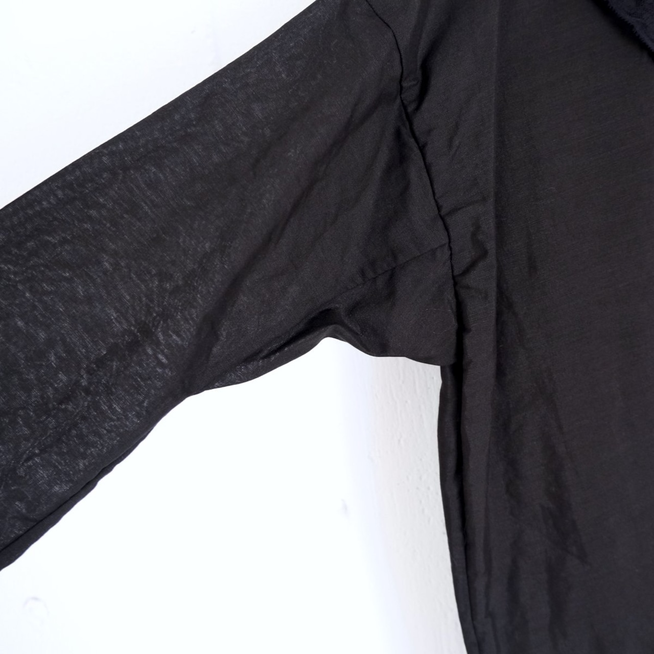 TOWAVASE(トワヴァーズ)Leavers blouse コットンリネン セーラーカラーブラウス/ black