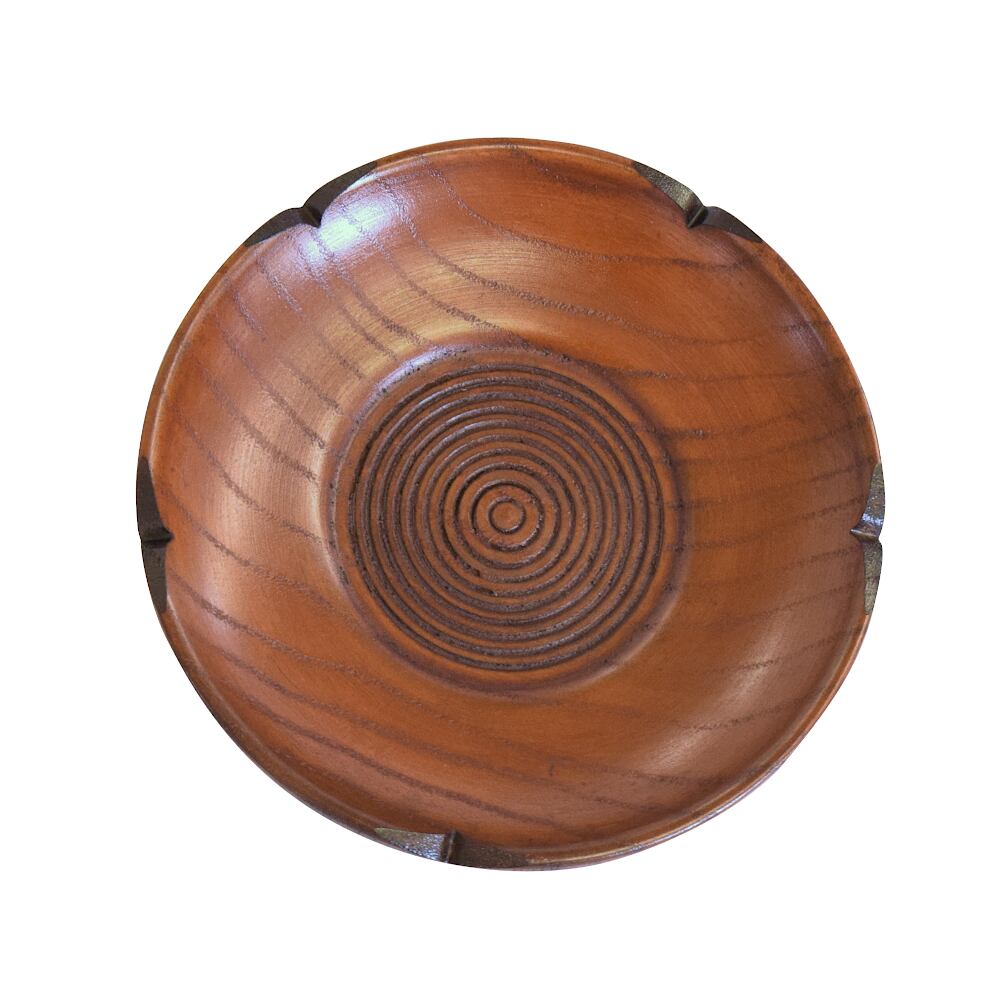 食洗機対応 4寸茶托 梅型千筋 | かのりゅう