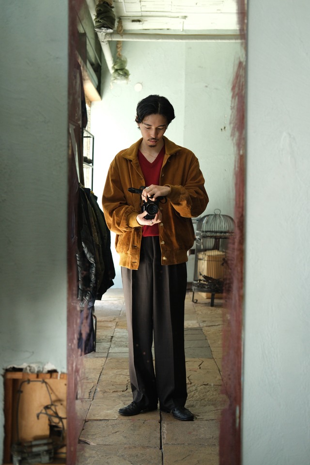 Utah／"BARRED'S COLLECTION" goat suede valstar jacket