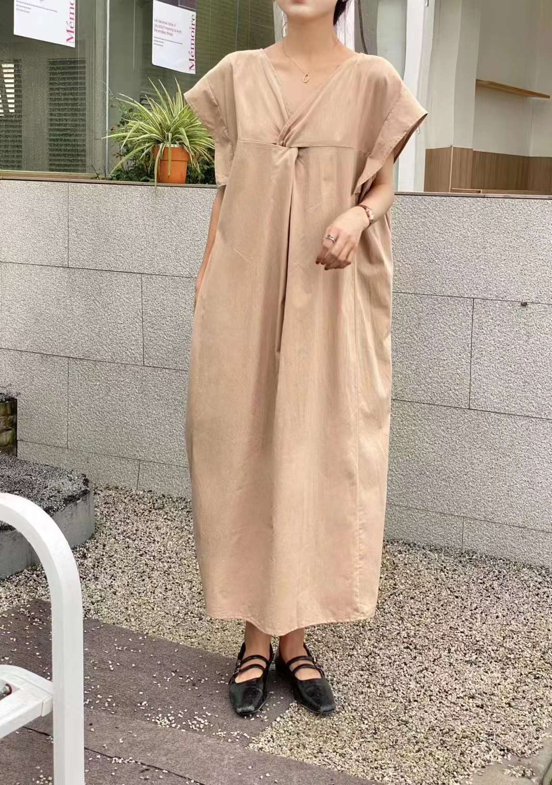 2way コットンワンピース　AJ22262-895