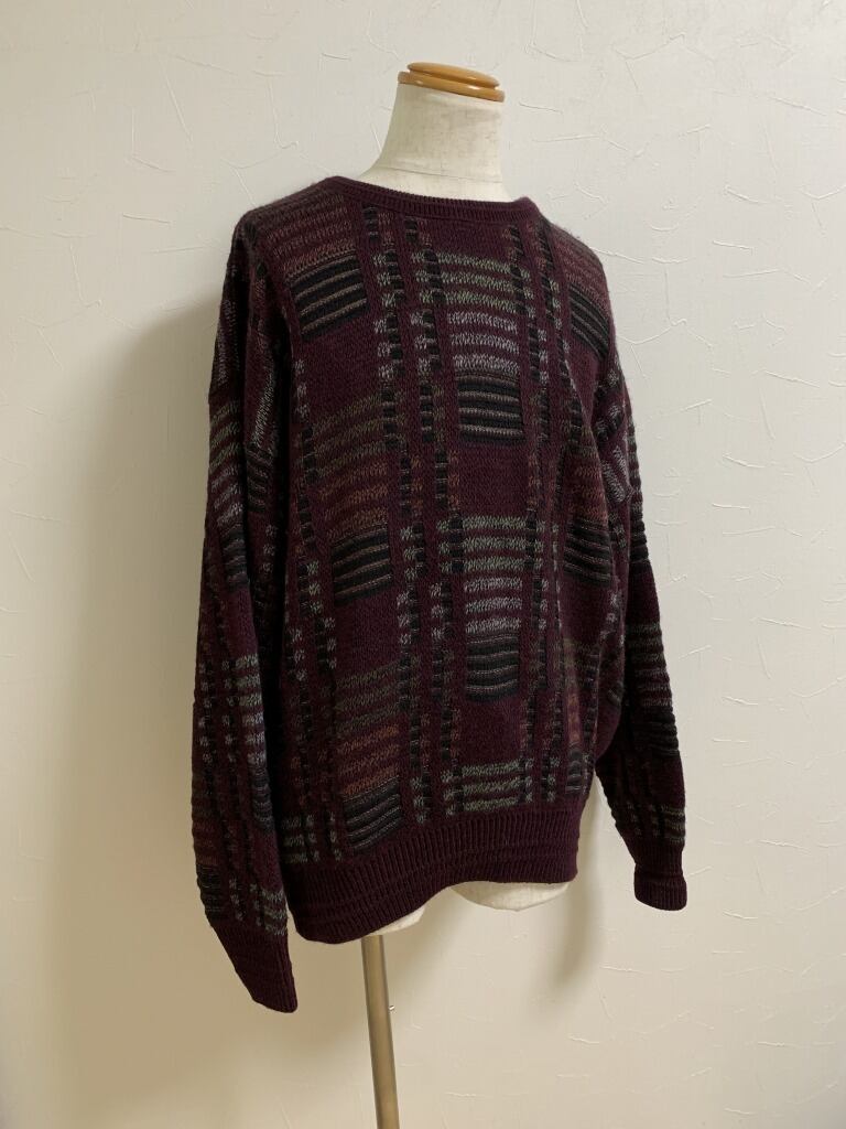 1990's Big Silhouette Knitting Pattern Sweater "Jantzen"