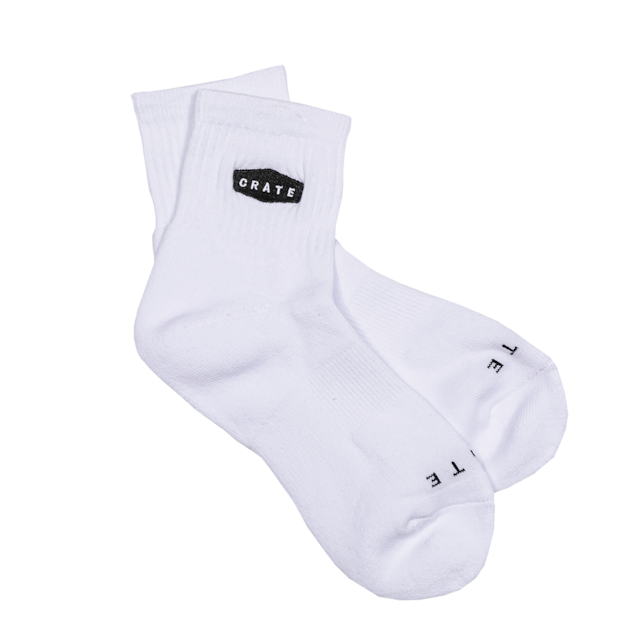 SIMPLE LOGO SOCKS WHITE