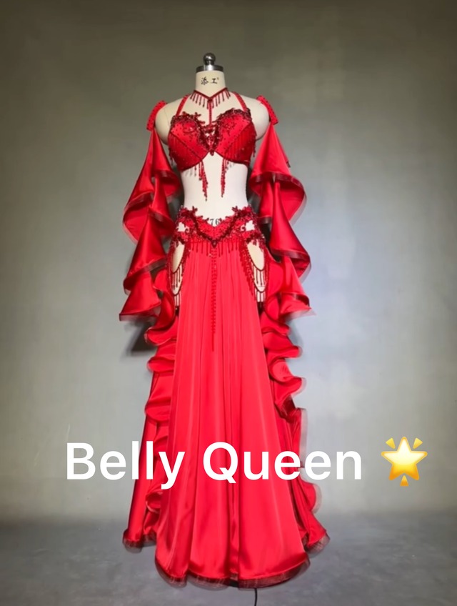 【ベリーダンス】着物衣装✴︎オーダーメイド オーダーメイド ベリーダンス衣装 MS6366 | Belly Queen
