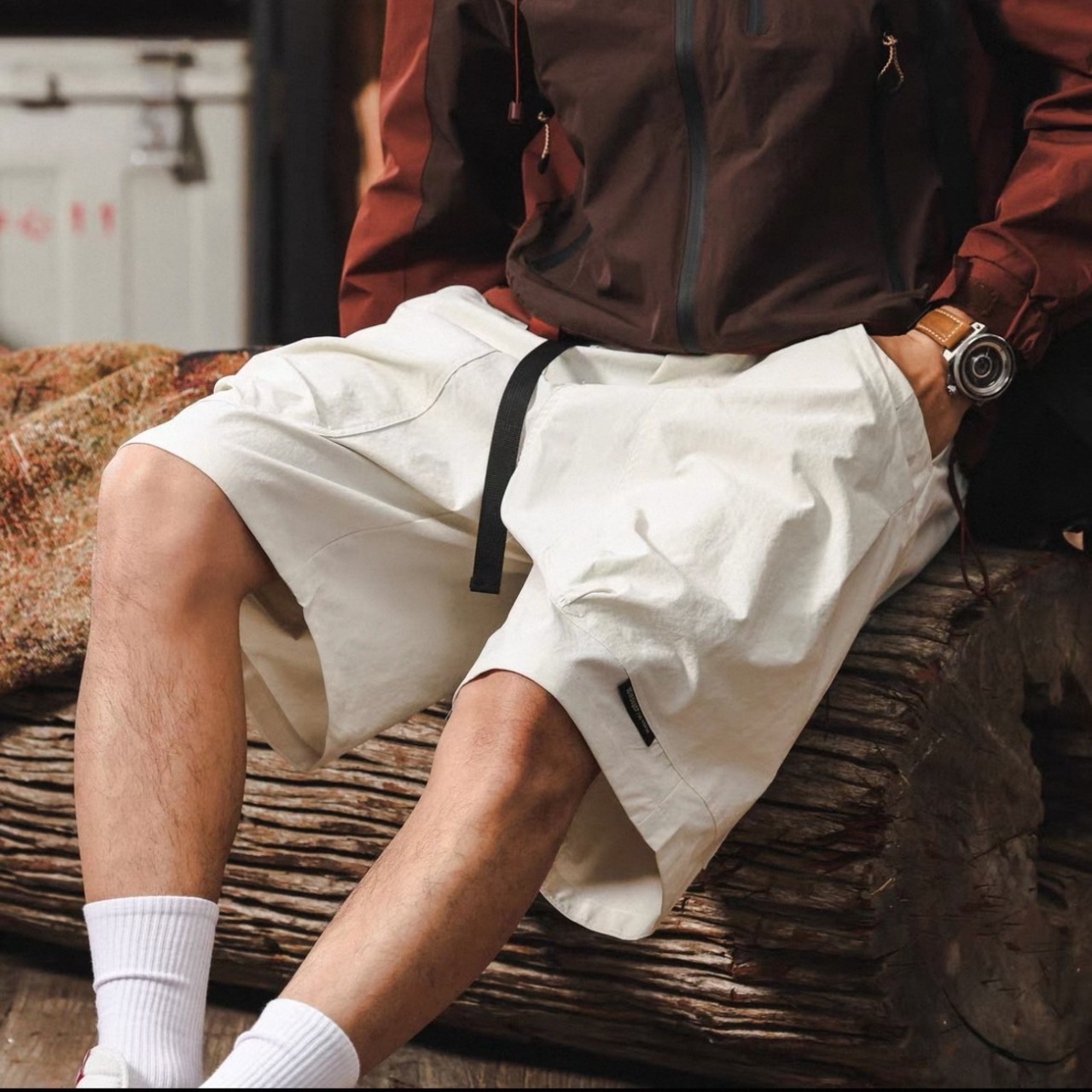 Utility belted cargo shorts 1038 - 1