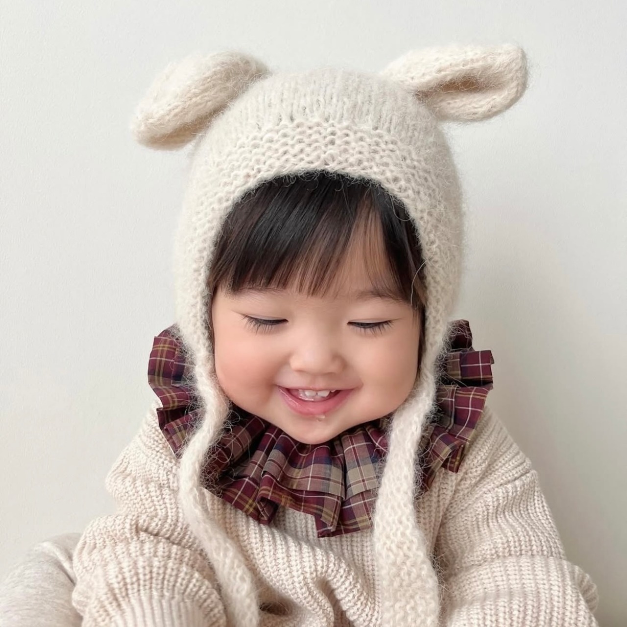 【即納 12/24M-2/4Y】KIDDY STUFF / MOUSE HAT OFFWHITE