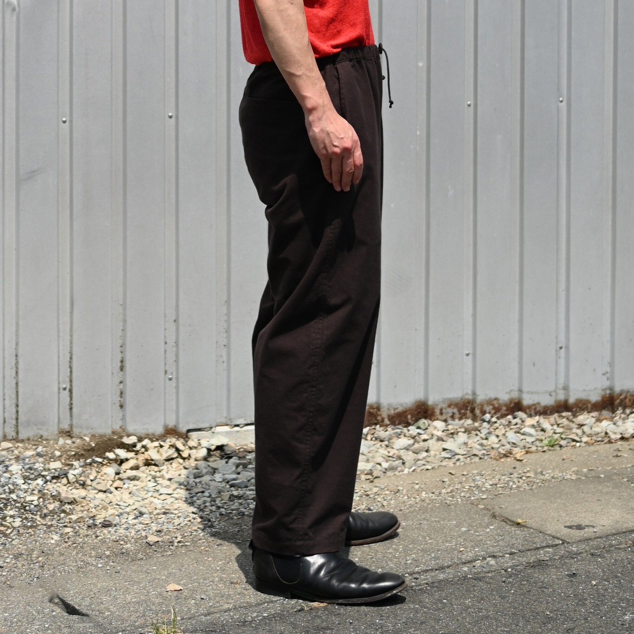THE DAY / BRUSHED COTTON EASY TROUSERS