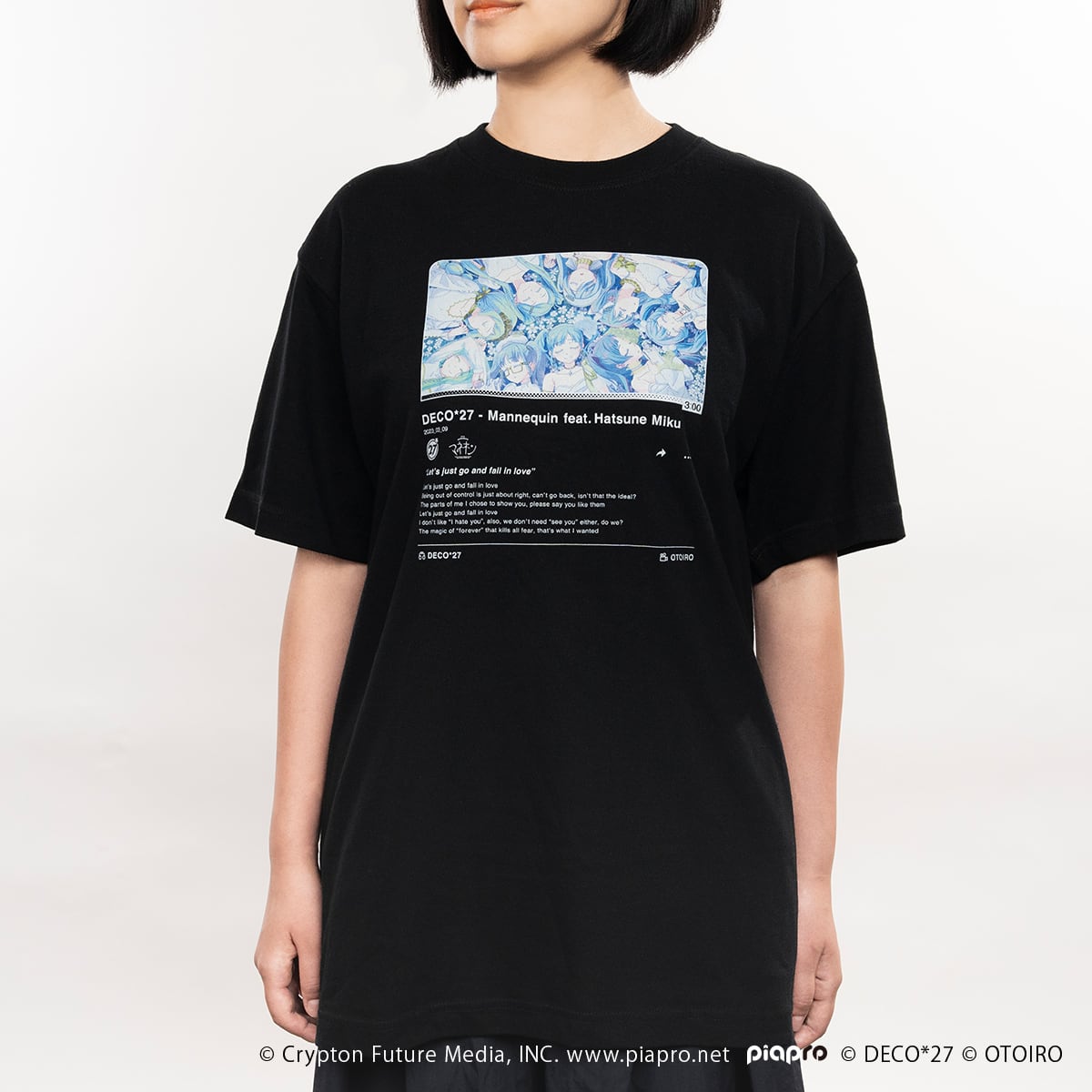 マネキン】サムネイルTシャツ / ブラック | OTOIRO ONLINE STORE