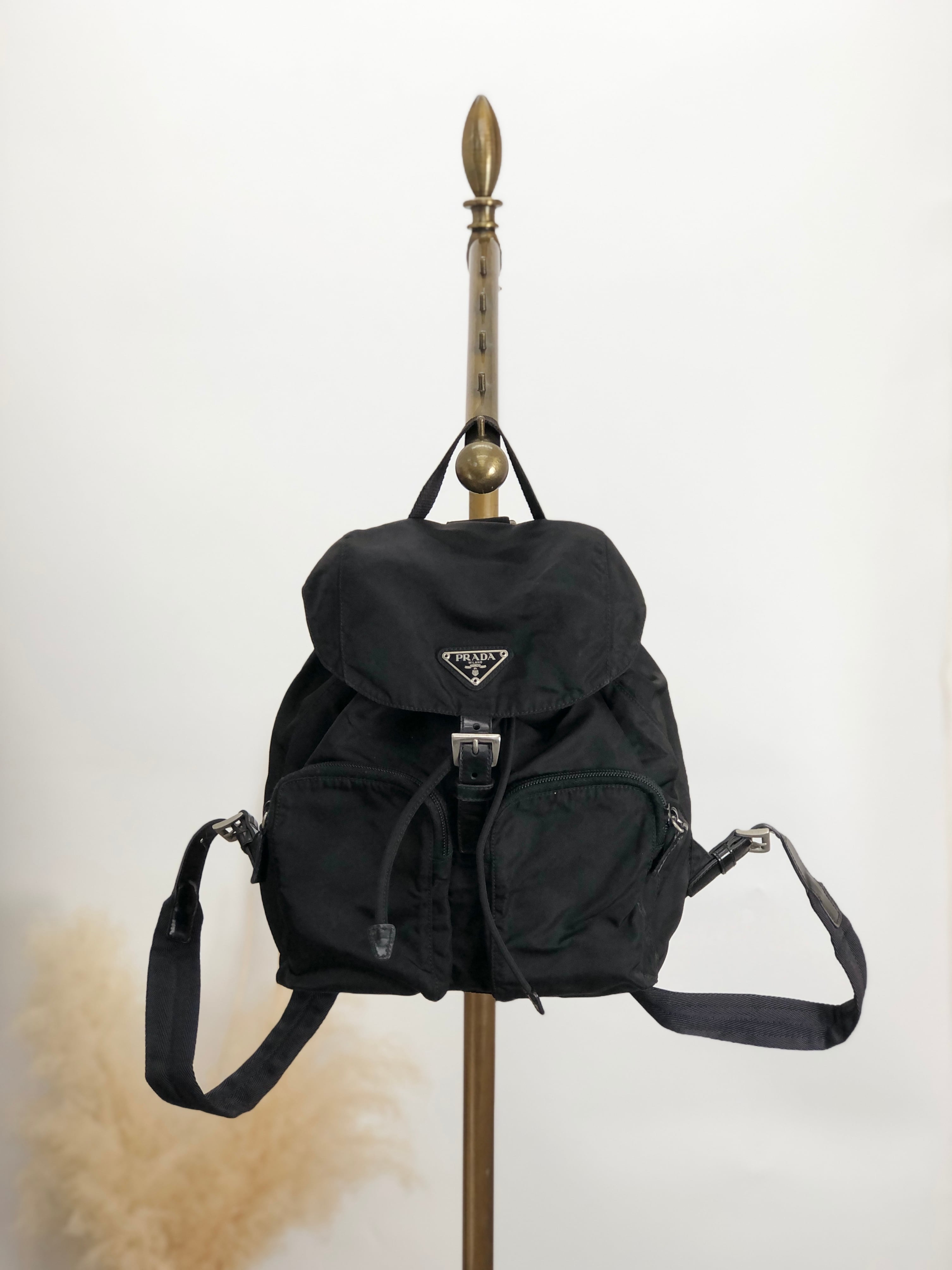 PRADA プラダ バックパック ブラック トライアングルロゴ ナイロン  