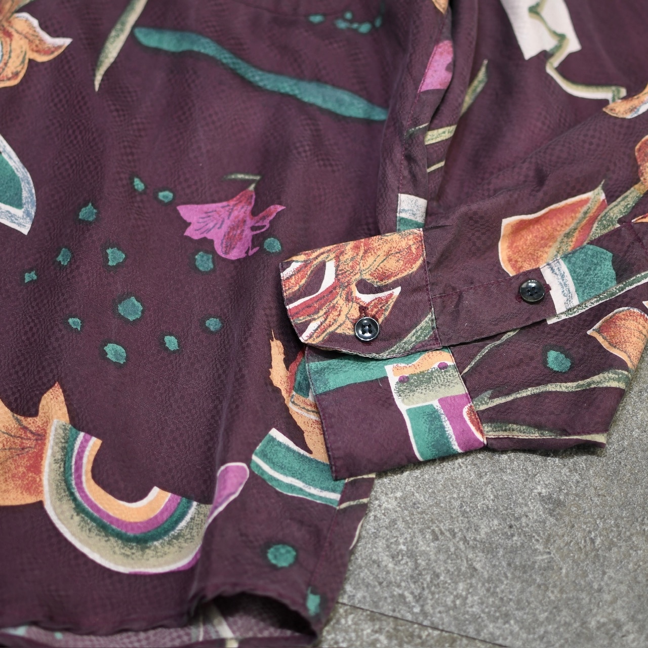 goouch dead stock design pattern silk shirt