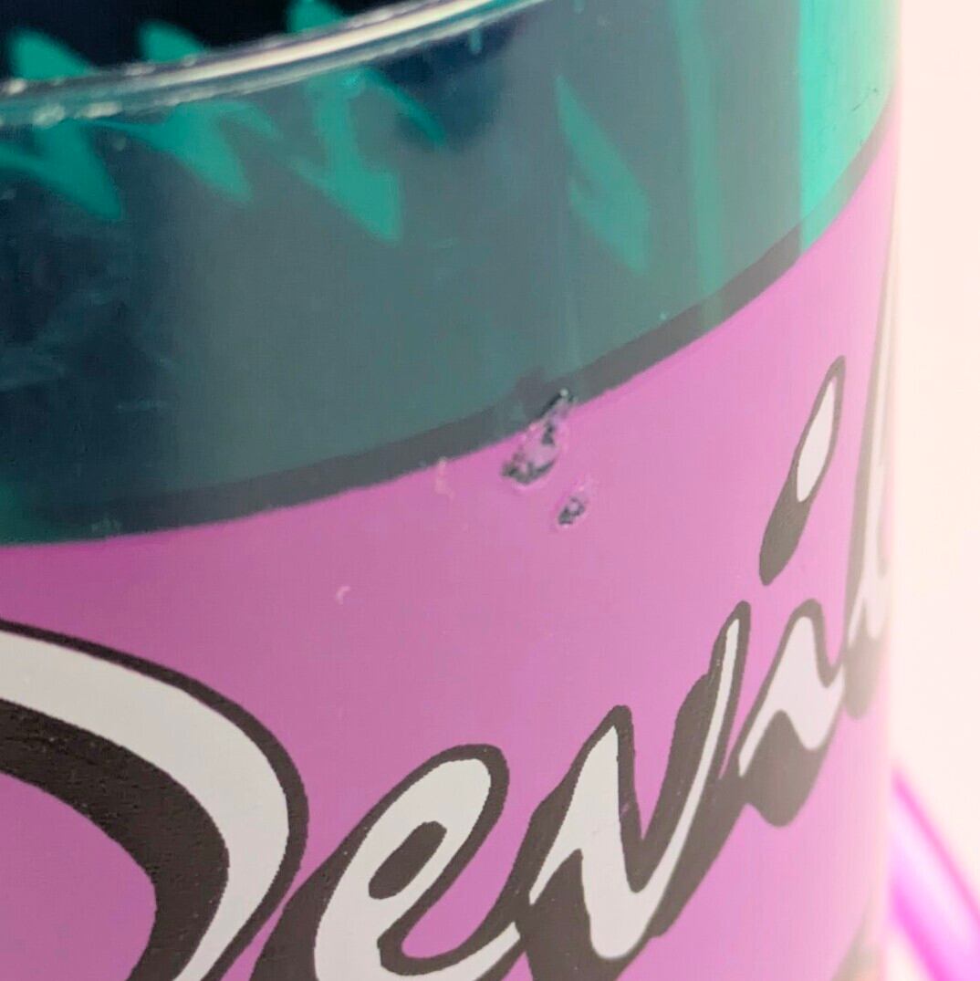 ☆VINTAGE 1997☆【 Looney Tunes ( ルーニーテューンズ )】 タズマニアンデビル / TAZ / タズストロー付きプラスチックコップ / パープル〚アメリカン雑貨 アメトイ〛