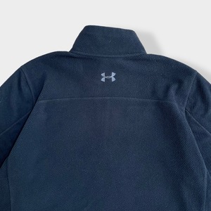 【UNDER ARMOUR】XL ビッグシルエット RVRB 刺繍ロゴ バックロゴ ハーフジップ スウェット プルオーバー アンダーアーマー スポブラ US古着