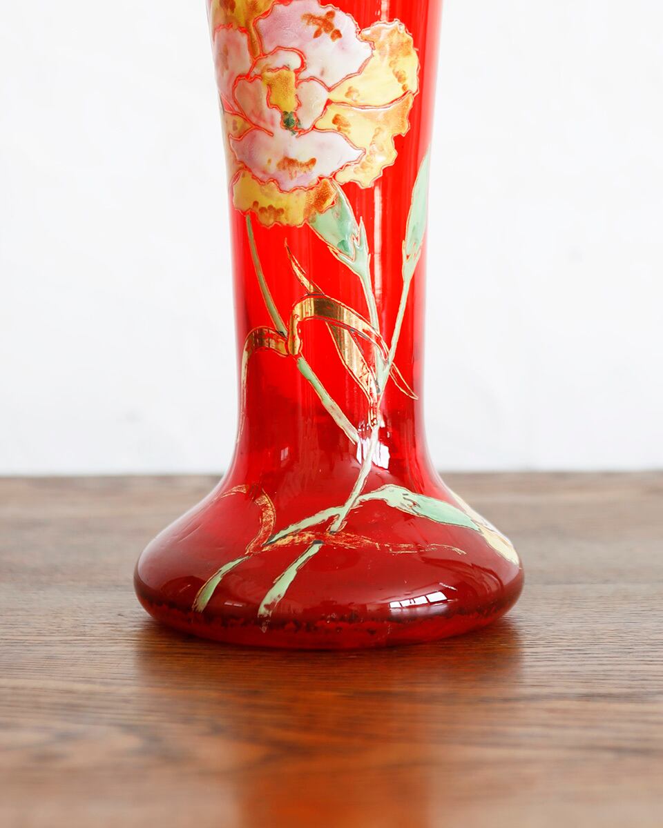 【工芸品】ルグラ Legras フラワーベース 「湖畔」 工芸品】ルグラ Legras フラワーベース 「湖畔」