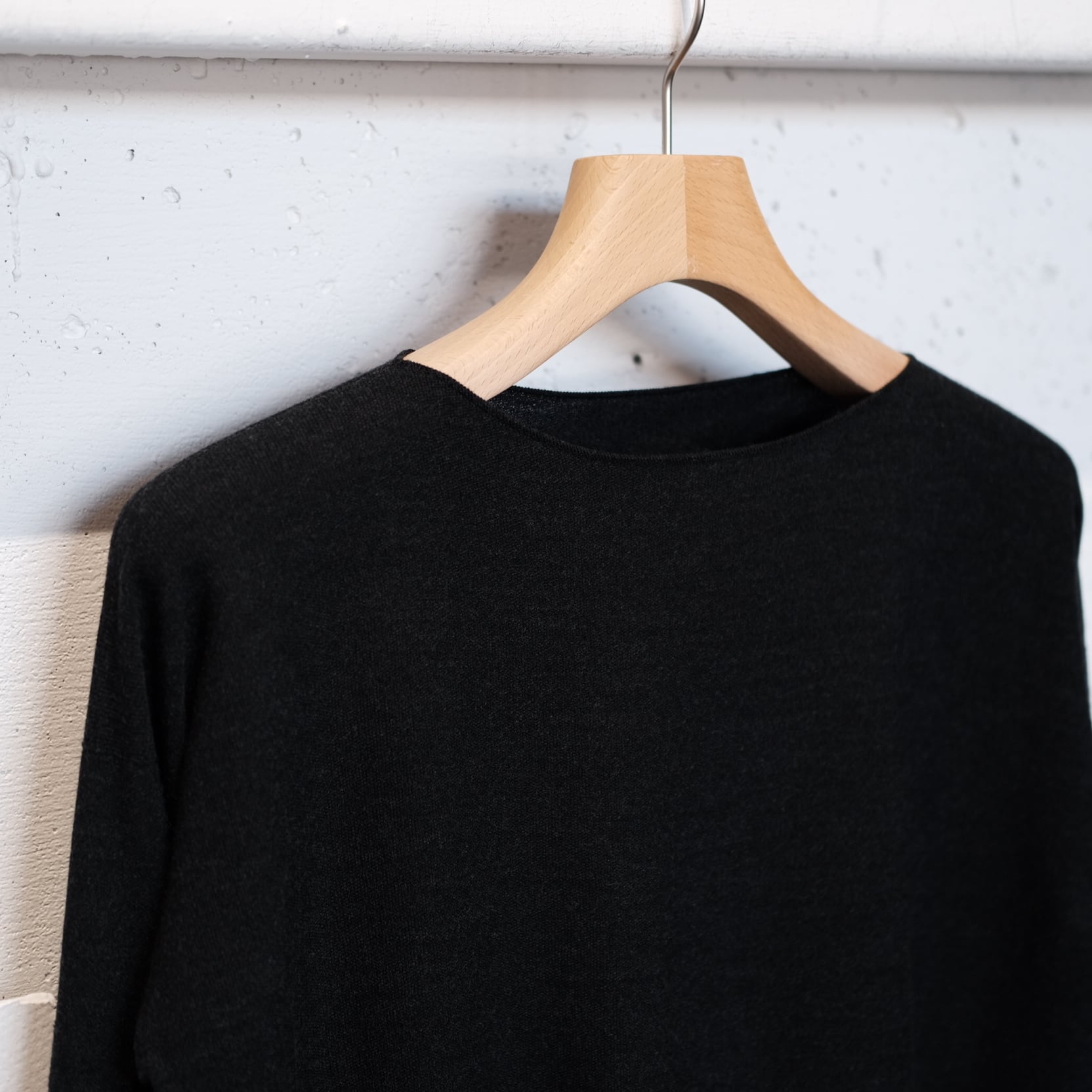 MITTAN＜ミッタン＞スーパー180's強撚ウールニット長袖 | Inhigh