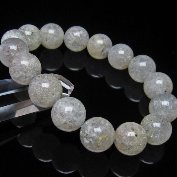 ホワイトガーデンファントムクォーツ ブレスレット 13mm [M便 1/10] 111-9354