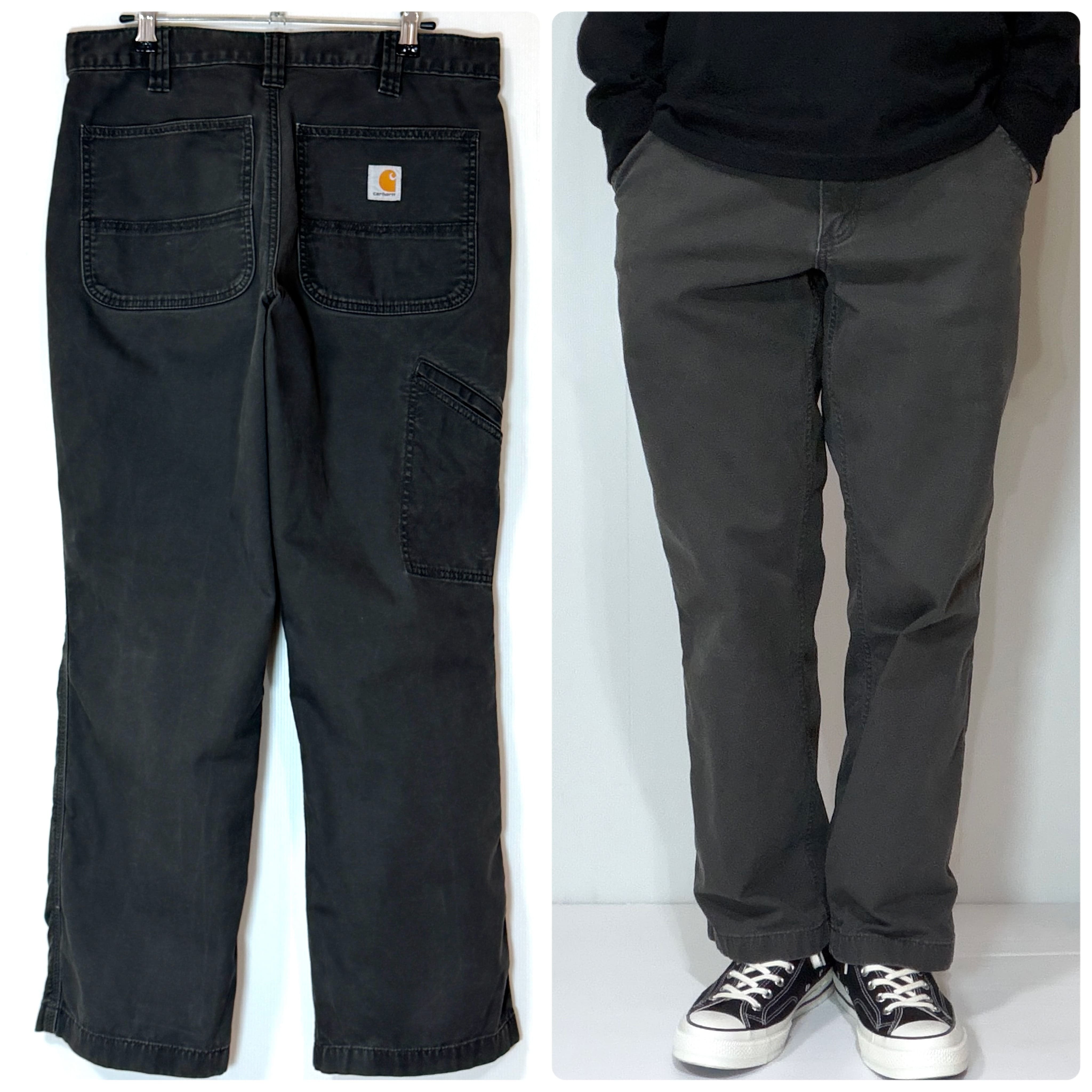 美品 メキシコ製 Carhartt カーハート W34 L30 デニムパンツ 刺ロゴ