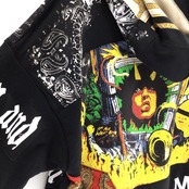 Remake Hoodie Black×Band【 hoodie09】