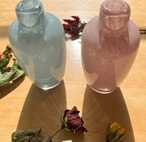 【即納】ミルキーガラスフラワーベース　SHE1516204