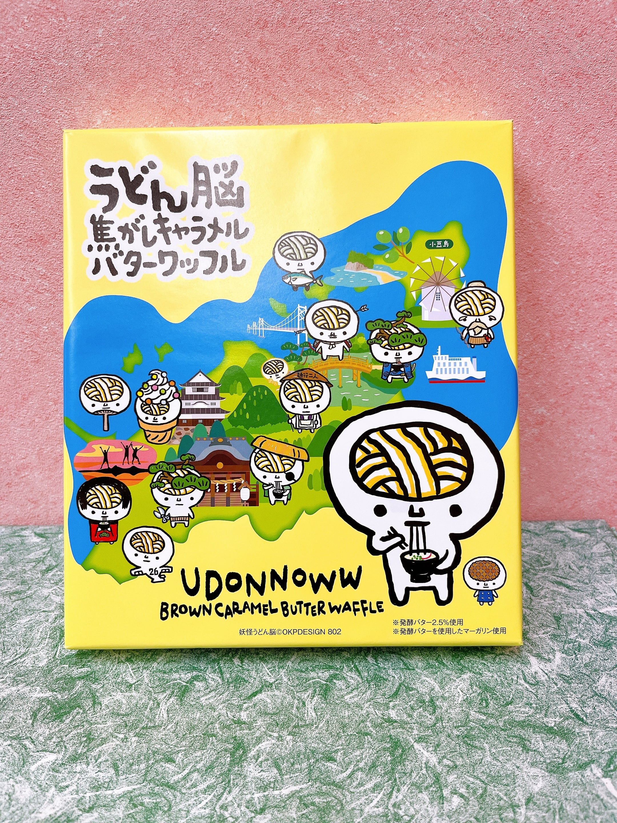 うどん脳焦がしキャラメルバターワッフル 18個入 | ショップ綾川 in 道