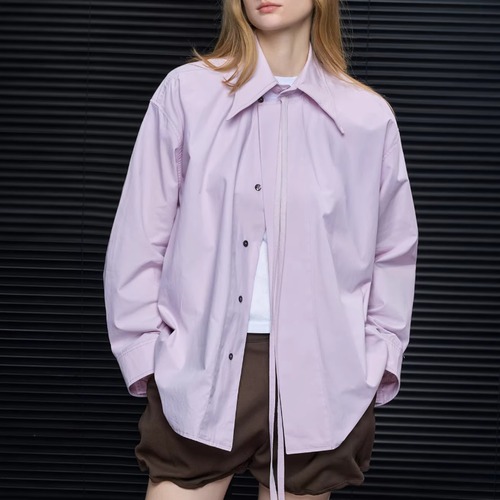 デザインカラーリボンシャツ ・20817