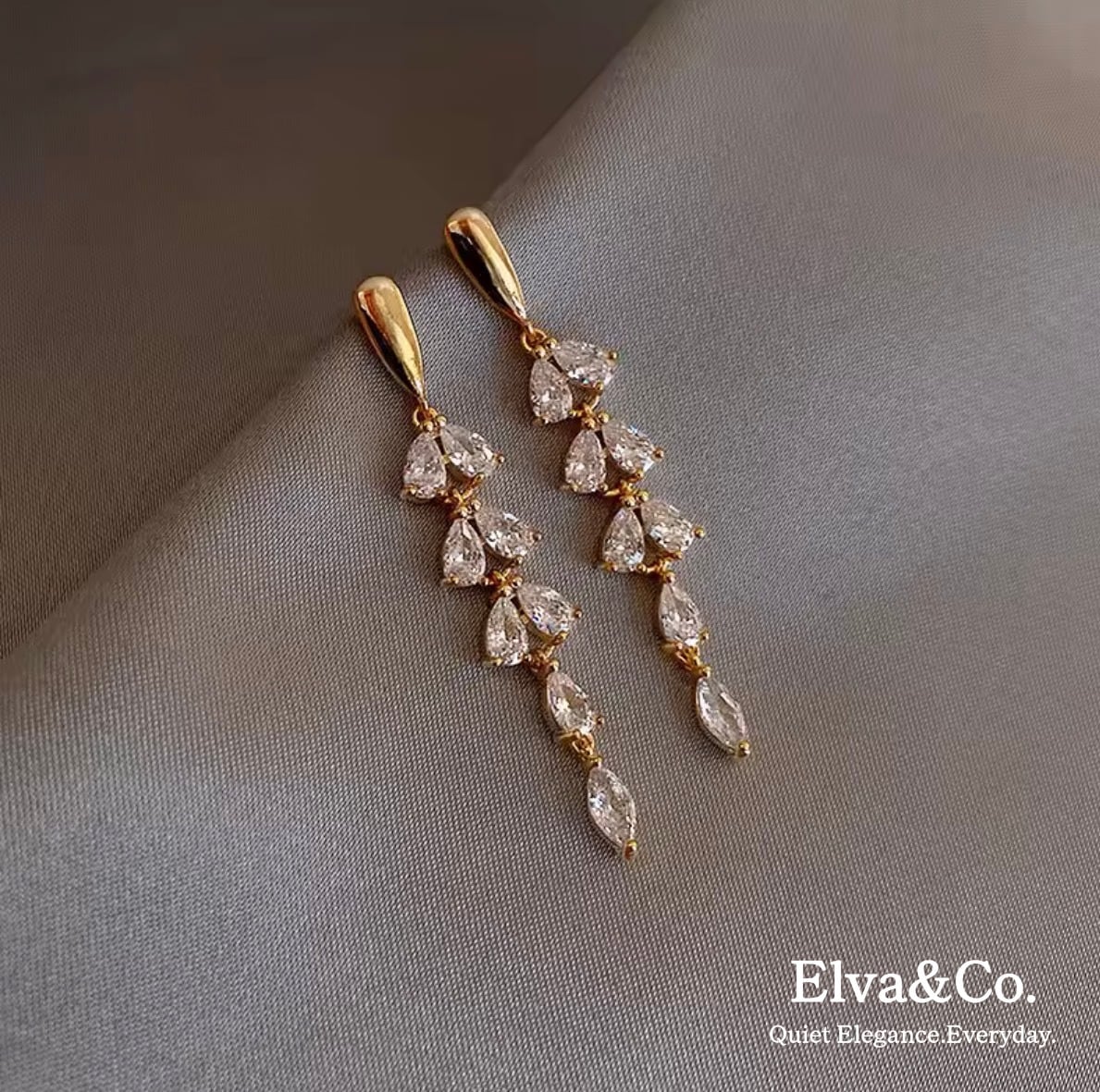【数量限定】Leaf Chandelier Pierce(リーフシャンデリアピアス)