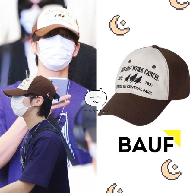 ★TXT テヒョン 着用！！【BAUF】HWC Ball Cap [Brown]