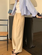 【新作5％OFF・3日間】Spring Simple Slacks_2colors