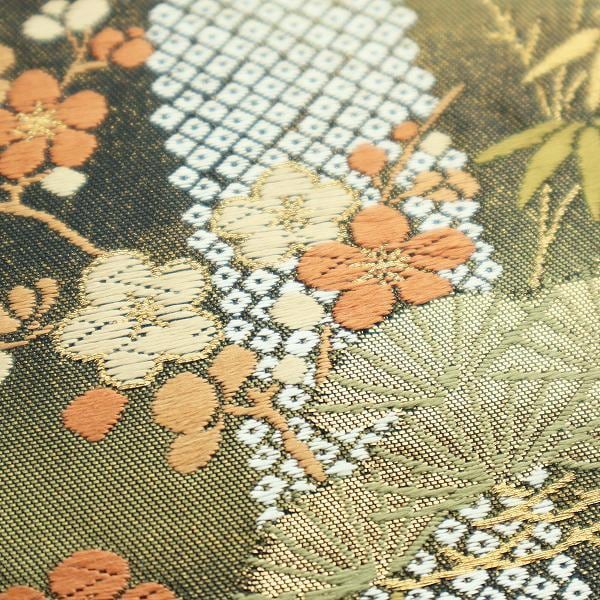ご結婚式・お茶会に… 西陣織の名門【河合美術織物】～松竹梅に鶴～ 美