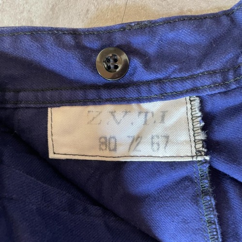 50-60s フランス軍 フレンチワーク ブルー パンツ W30 詳細写真2