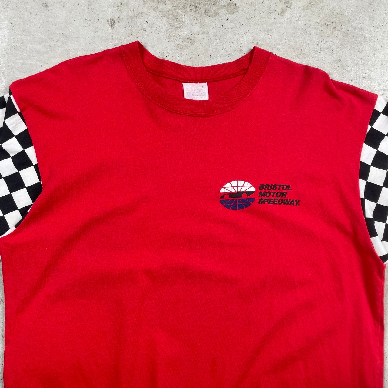 80年代〜 USA製 BRISTOL MOTOR SPEEDWAY 長袖Tシャツ メンズXL 古着 