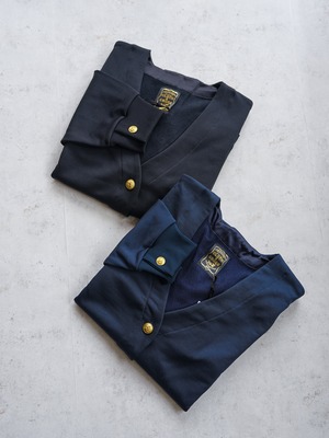 [Cloth&Cross]Vネック金ボタンカットソーカーディガン