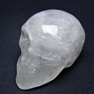 水晶 ドクロ スカル 置物 一点物 145-1776