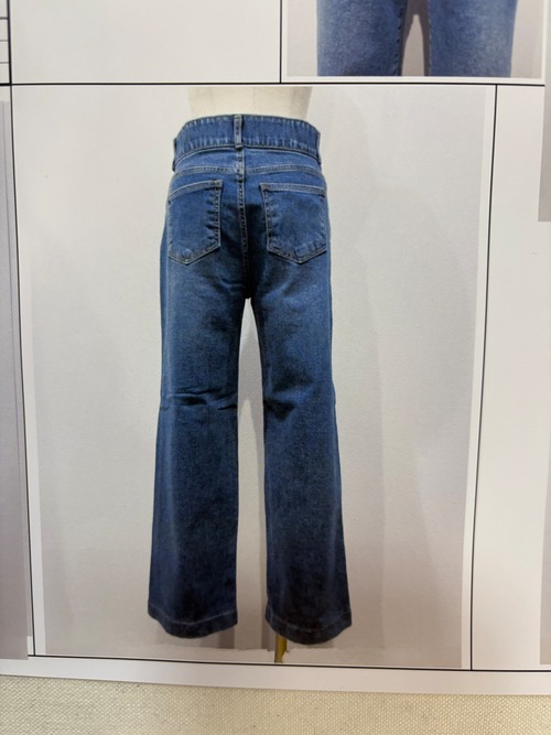 ハイウエスト裏起毛デニム　25460