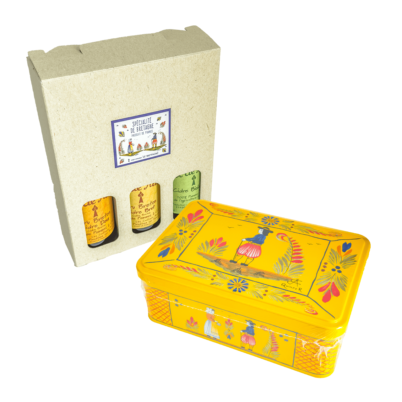 【送料無料】Val de Ranceシードル小瓶3種&アンリオ缶セット