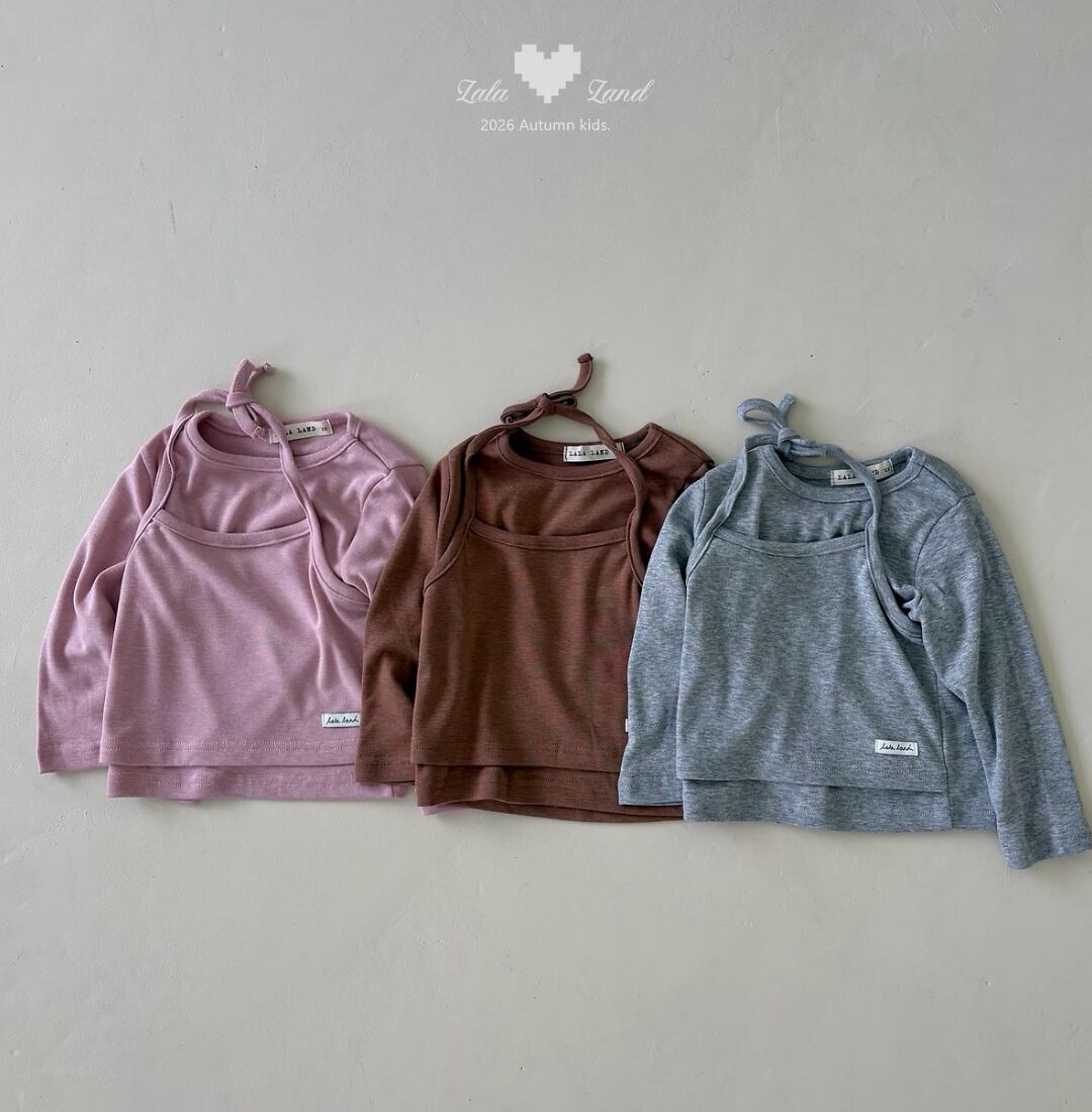 送料無料【予約】/  kidsホルターTシャツ /lalaland