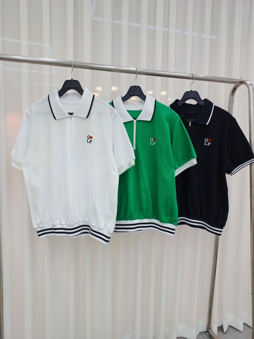 ＊即納＊ G♡LF zip-polo shirt（3colors）