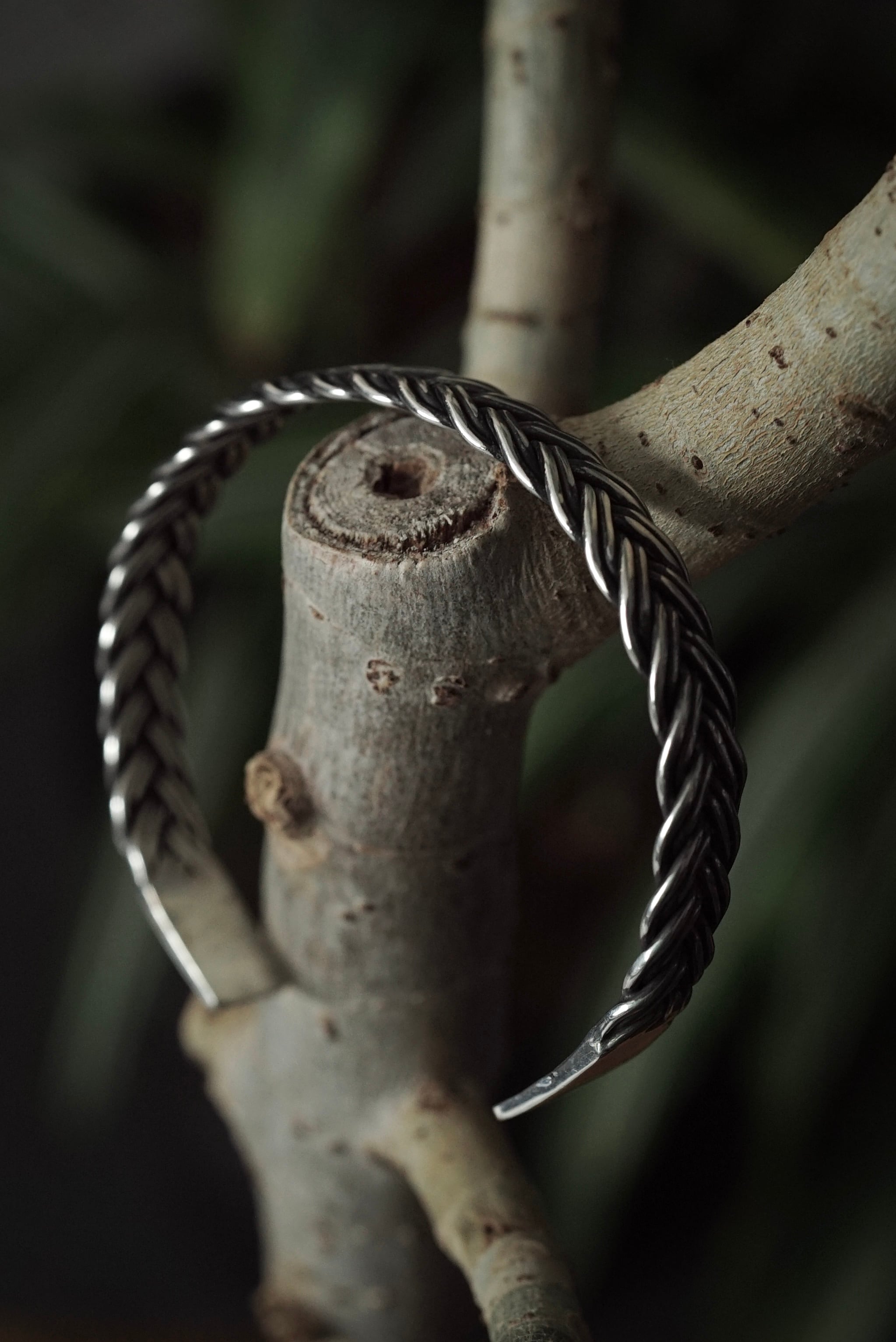 アクセサリー COLINA Hand Made Silver /10_Braid Bangle 受注生産】Hand Made Silver / Chain_Braid Bangle | C O L I N A