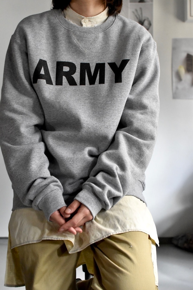 00's- "usarmy" "training sweat shirt" "SOFFE" "gray"