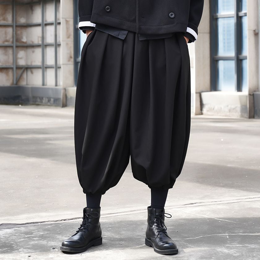 ダークルーズドレープ カジュアルパンツ MPA0012