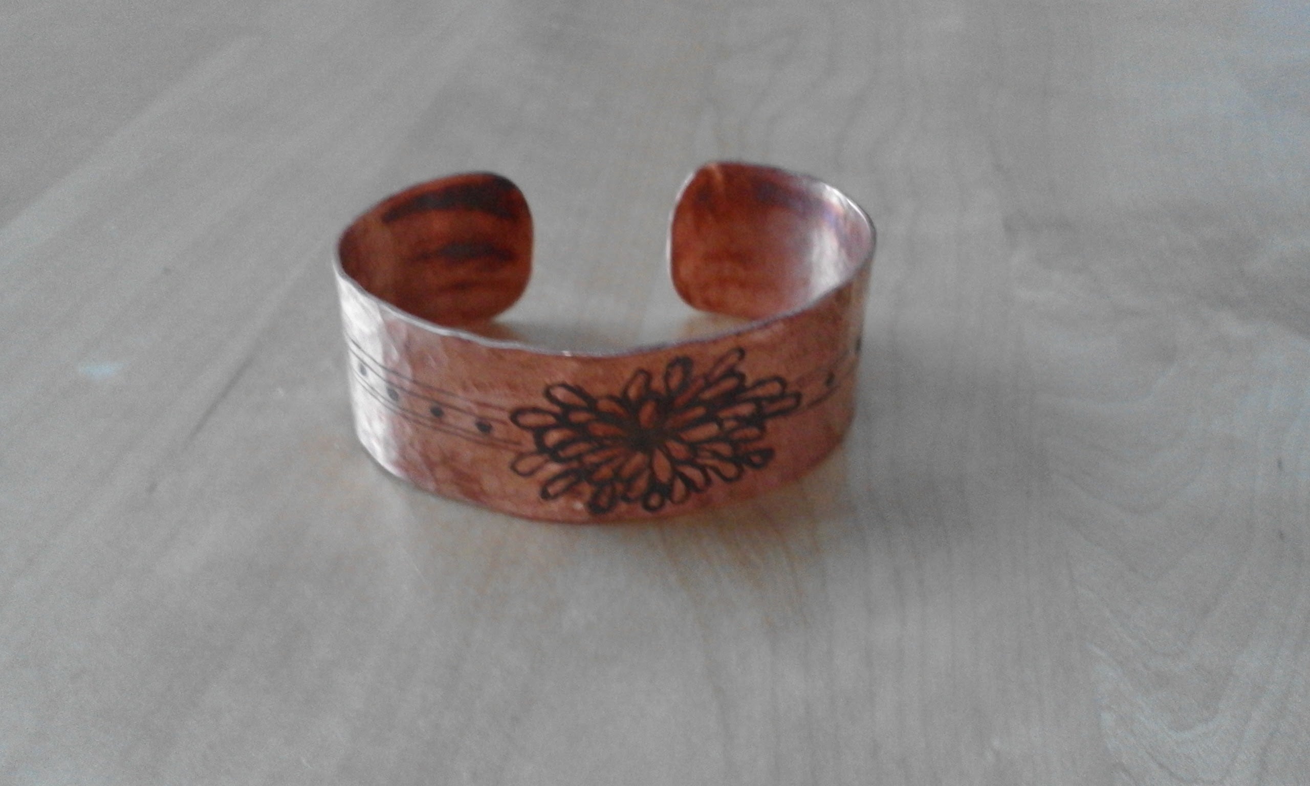 copper 銅 エッチング バングル | IHANA