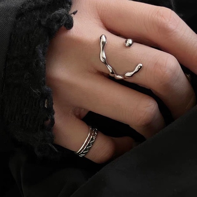 S925 nuance moon ring (R60)